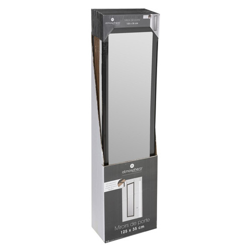 Miroir Porte Plastique 35 x 125 cm Paco noir 3S. x Home Meuble & Déco